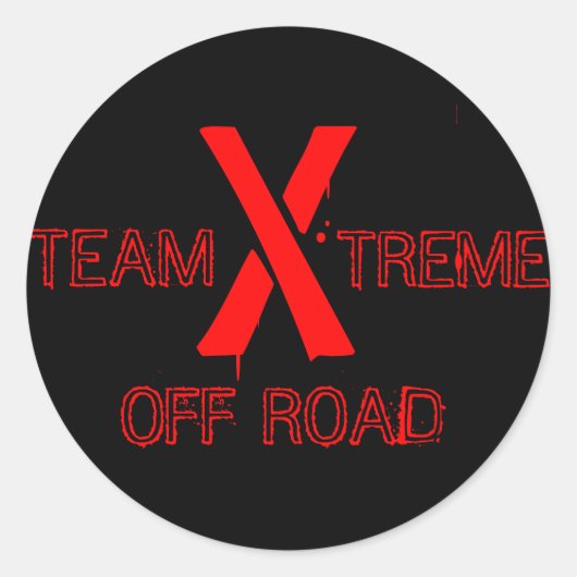 Team Xtreme Ronde Sticker (Voorkant)