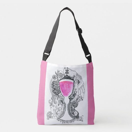 Team Yalta Pink Crossbody Tas (Voorkant)