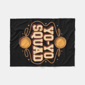 Team Yoyo Player Squad Yo-yo  Fleece Deken (Voorkant (Horizontaal))