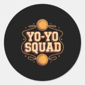 Team Yoyo Player Squad Yo-yo  Ronde Sticker (Voorkant)