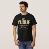 Team Yusuf Lifetime Member Personalized Name  T-shirt (Voorkant volledig)