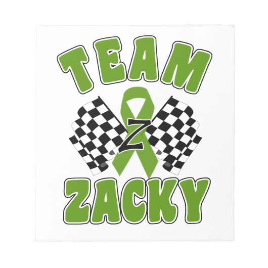 Team Zacky Notitieblok (Voorkant)