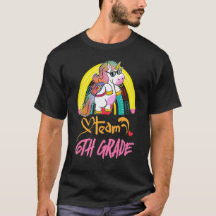 Team Zesde Klas Leraar Student Potlood Eenhoorn Ra T-shirt