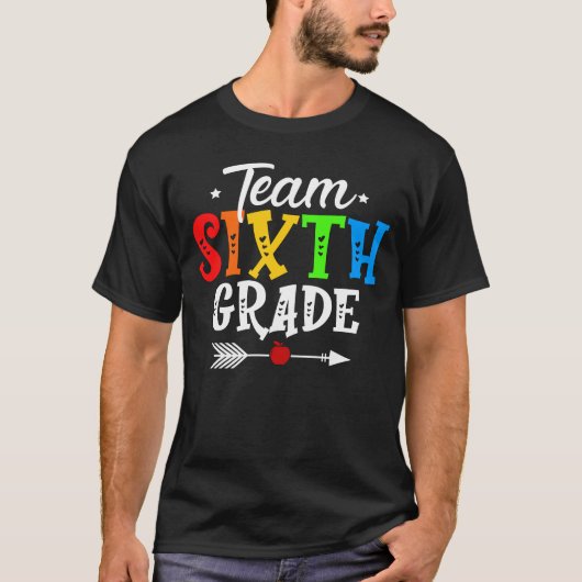 team zesde rang t-shirt (Voorkant)