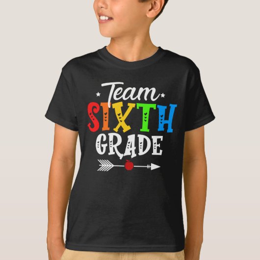 team zesde rang t-shirt (Voorkant)
