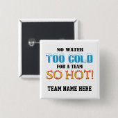 Team Zo Hot Vierkante Button 5,1 Cm (Voorkant /achterkant)