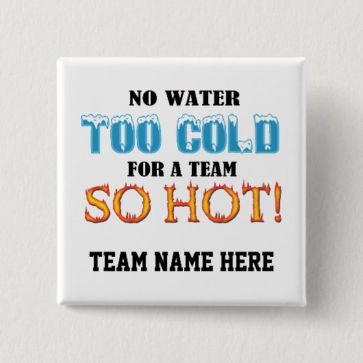 Team Zo Hot Vierkante Button 5,1 Cm (Voorkant)