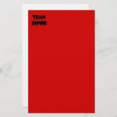 Team Zombie Briefpapier (Voorkant / Achterkant)
