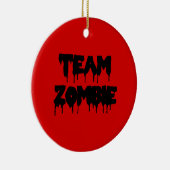 Team Zombie Keramisch Ornament (Rechts)