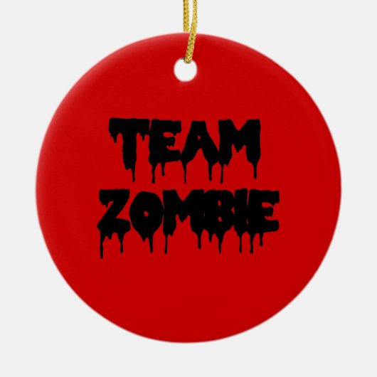 Team Zombie Keramisch Ornament (Voorkant)