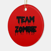 Team Zombie Keramisch Ornament (Links)