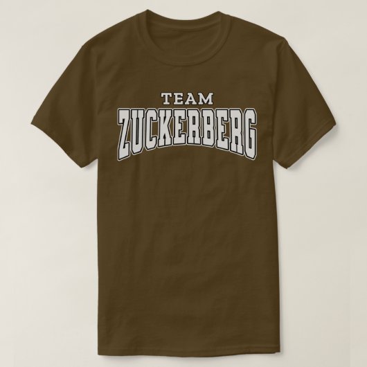 Team Zuckerberg Supporter T-shirt (Design voorkant)