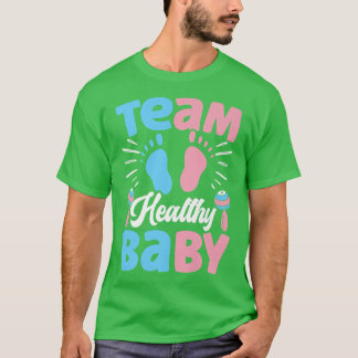 Team Zwangere geslachtsorganen Vierkant Zwangersch T-shirt