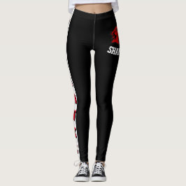 Team & zwart/rood/witmasker leggings