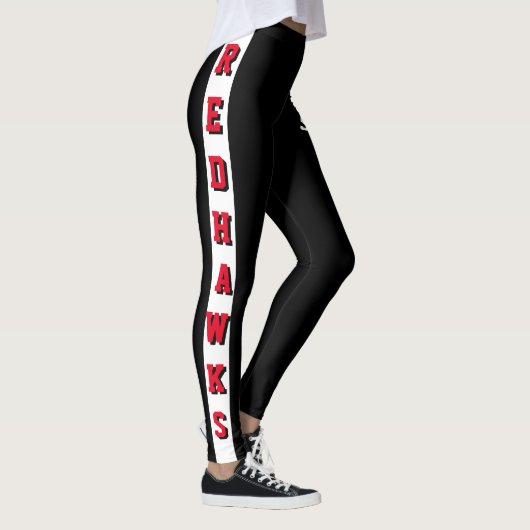 Team & zwart/rood/witmasker leggings (Rechts)