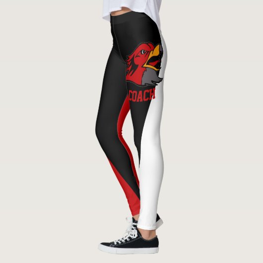 Team & zwart/rood/witmasker leggings (Links)