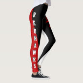 Team & zwart/rood/witmasker leggings (Rechts)