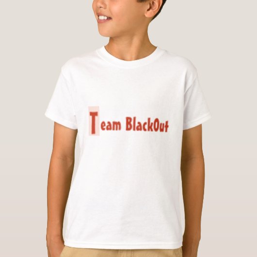 team zwarte0ut logo 2 t-shirt (Voorkant)