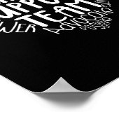 Teamadviseur sociale werker voor het ondersteuning poster (Hoek)