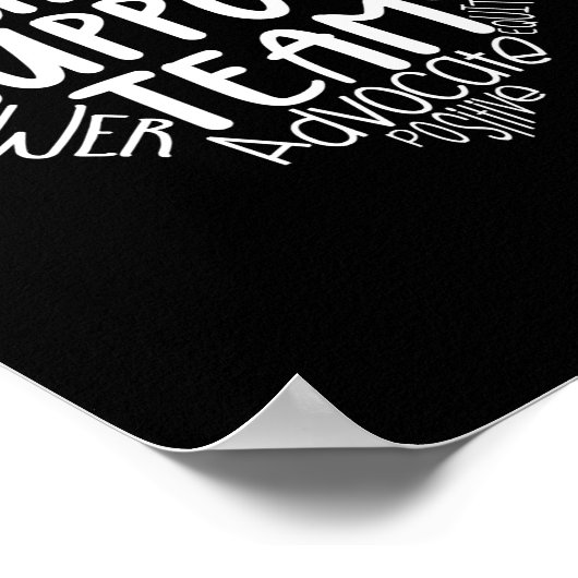 Teamadviseur sociale werker voor het ondersteuning poster (Hoek)