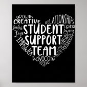 Teamadviseur sociale werker voor het ondersteuning poster (Voorkant)