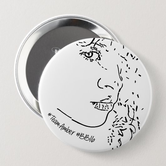 #TeamAmber Supporter Pin Ronde Button 4,0 Cm (Voorkant /achterkant)