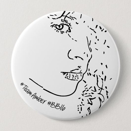 #TeamAmber Supporter Pin Ronde Button 4,0 Cm (Voorkant)