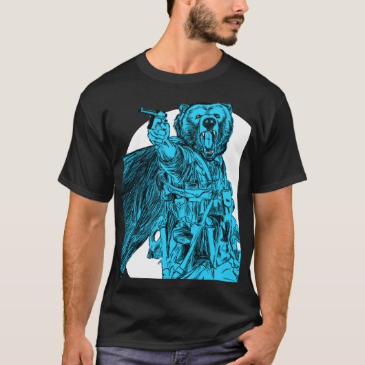 #Teamb3ar - Battlefield Beer blauw T-shirt (Voorkant)