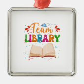 Teambibliotheek Metalen Ornament (Voorkant)