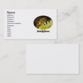 Teambijenteelt op gele bloem visitekaartje (Voorkant / Achterkant)