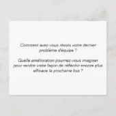 Teamboard "3/6: Reflectie" Briefkaart (Achterkant)