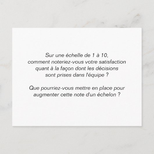 Teamboard "4/6: Besluit" Briefkaart (Achterkant)