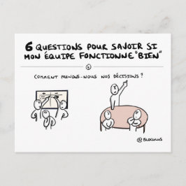 Teamboard "4/6: Besluit" Briefkaart