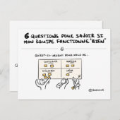 Teamboard "6/6: Actie!" Briefkaart (Voorkant / Achterkant)