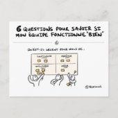 Teamboard "6/6: Actie!" Briefkaart (Voorkant)