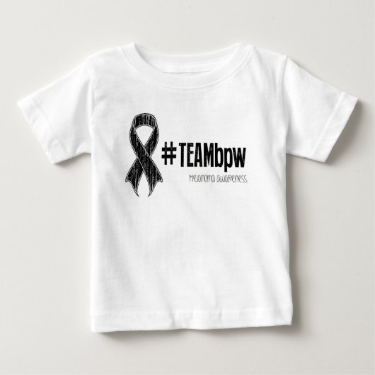 #TEAMbpw Baby t-shirt (wit) (Voorkant)