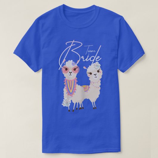 Teambride JGA Alpaca trouwbachelor T-shirt (Design voorkant)