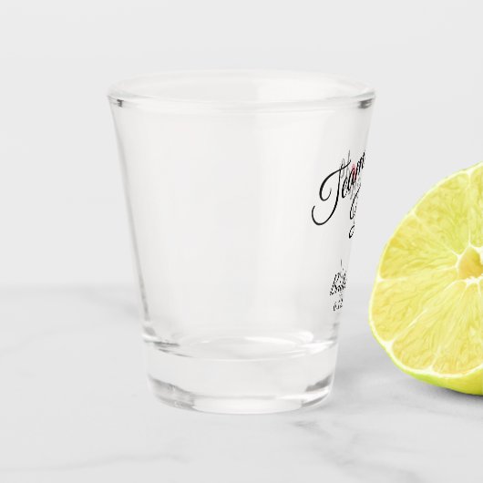 teambruid | Gepersonaliseerde bruidsmeisje bruilof Shot Glas (Links)