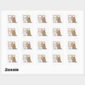 Teambuilding | Kantoor Miereneter Vierkante Sticker (Vel)