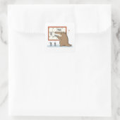 Teambuilding | Kantoor Miereneter Vierkante Sticker (Tas)