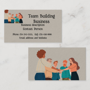 Teambuilding Teamwork Visitekaartje