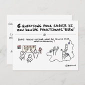 Teamcoaching card "1/6: Coördinatie" Briefkaart (Voorkant / Achterkant)