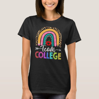 Teamcollege Leider Regenboogluipaard terug naar Sc T-shirt