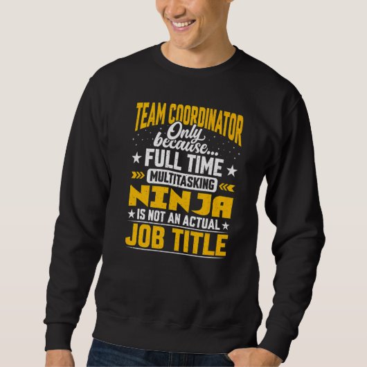 Teamcoördinator Taaktitel teamleider Trui (Voorkant)