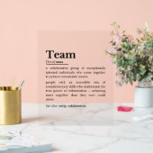 Teamdefinitie – De kracht van samenwerking  Acryl Bord (Huwelijk)