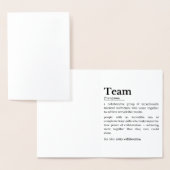 Teamdefinitie – De kracht van samenwerking Folie Kaarten (Display)