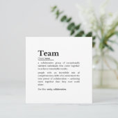 Teamdefinitie – De kracht van samenwerking Kaart (Staand voorkant)