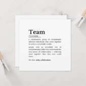 Teamdefinitie – De kracht van samenwerking Kaart (Voorkant / Achterkant in situ)