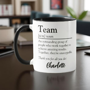 Teamdefinitie Gepersonaliseerde Waardering voor We Mok