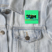 Teamdiversiteit Vierkante Button 5,1 Cm (In situ)